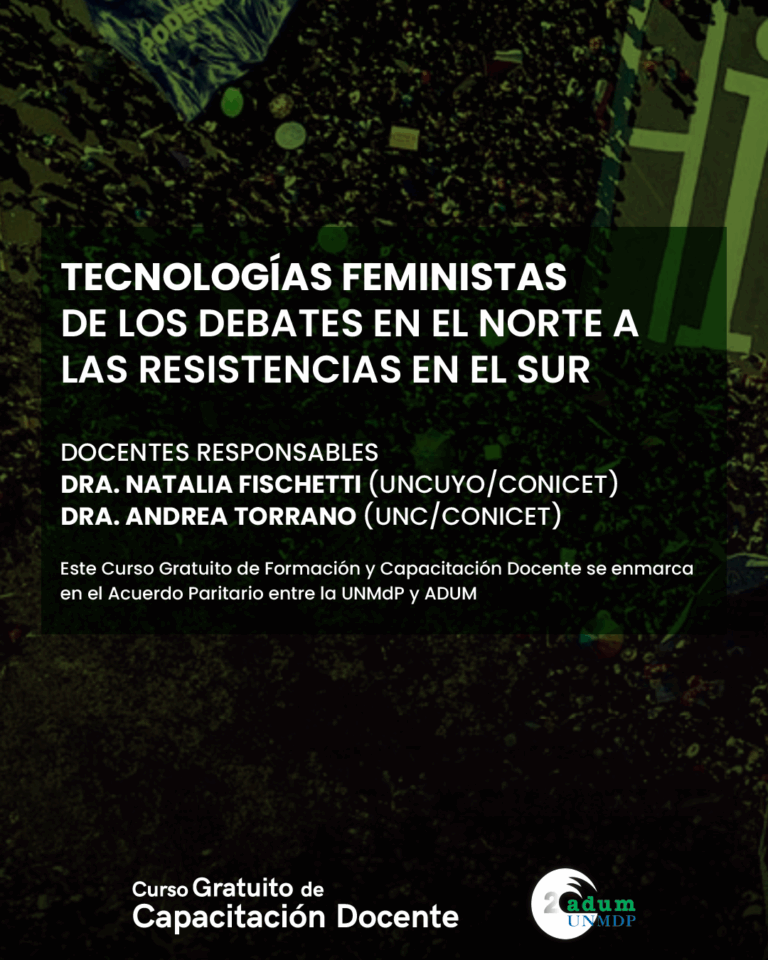 Curso gratuito: “Tecnologías Feministas. De los debates en el Norte a las resistencias en el Sur”