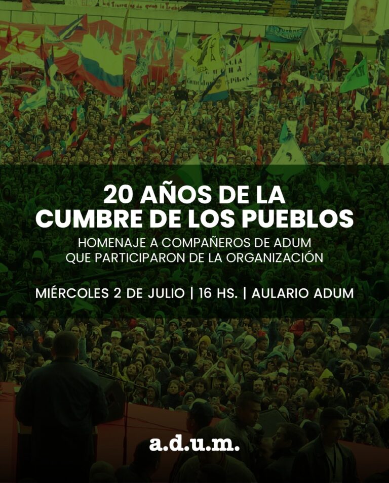 Comunicamos 3 actividades de ADUM