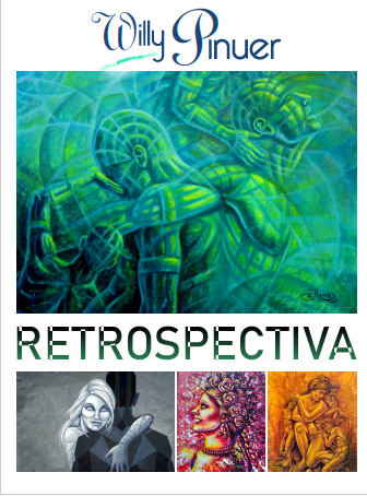 Invitación a la exposición de obras de Willy Pinuer y Taller de Dibujo