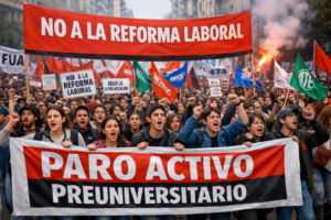 Movilización 27/02 contra la reforma laboral y Paro Activo Preuniversitario 2/03