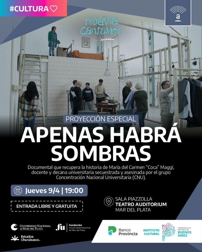 Invitación a la Proyección Especial “Apenas habrá sombras”