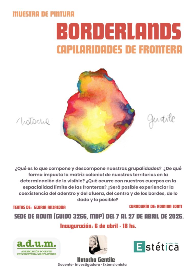 Invitación a la exposición de obras de Natacha Gentile