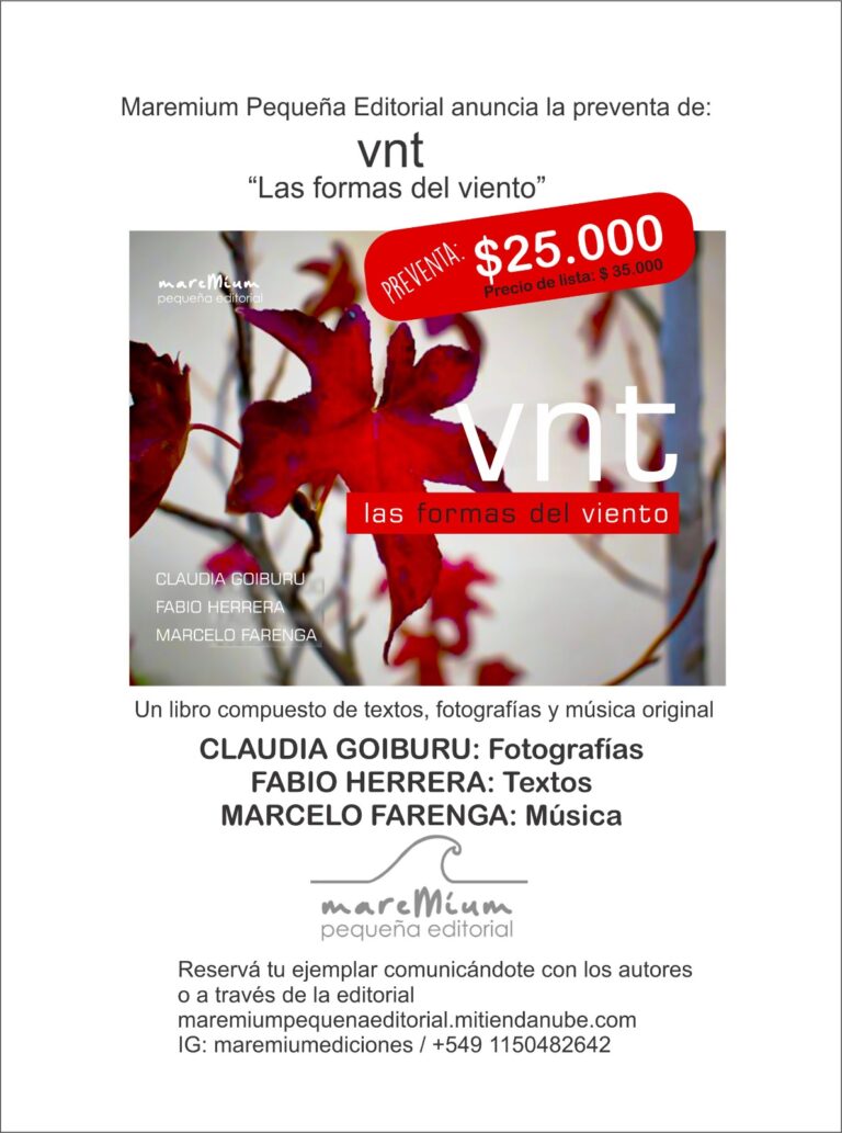Difusión del lanzamiento del Libro “Las formas del viento”