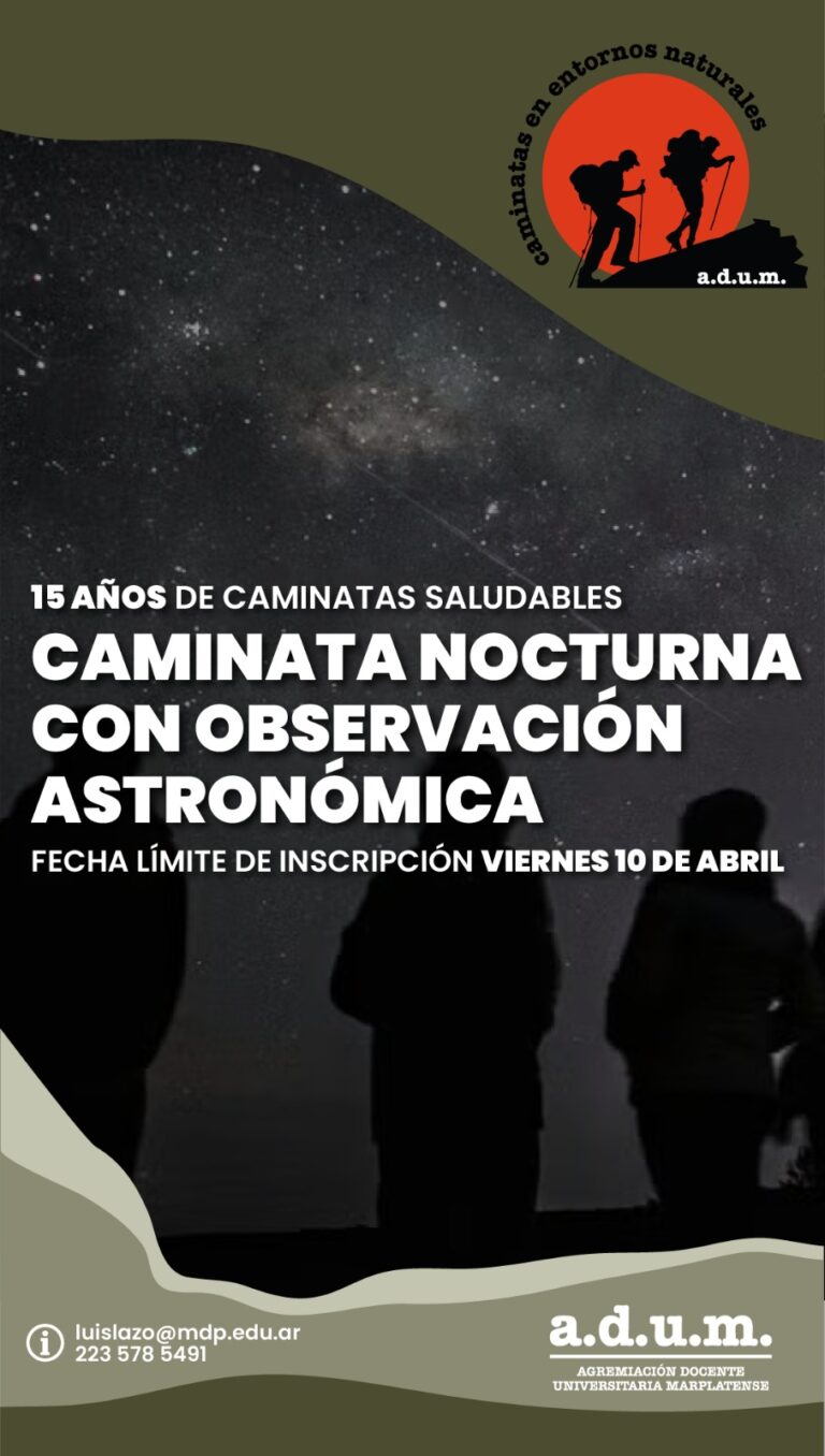 CAMINATA NOCTURNA CON OBSERVACION DEL CIELO 2026