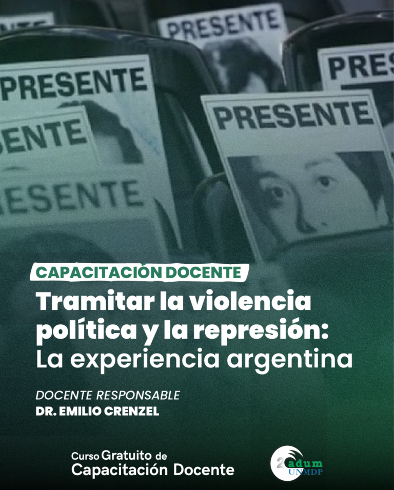 Curso gratuito: “Tramitar la violencia política y la represión”