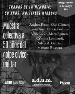 Invitación a la exposición “Tramas de la Memoria: 50 años, Múltiples Miradas”