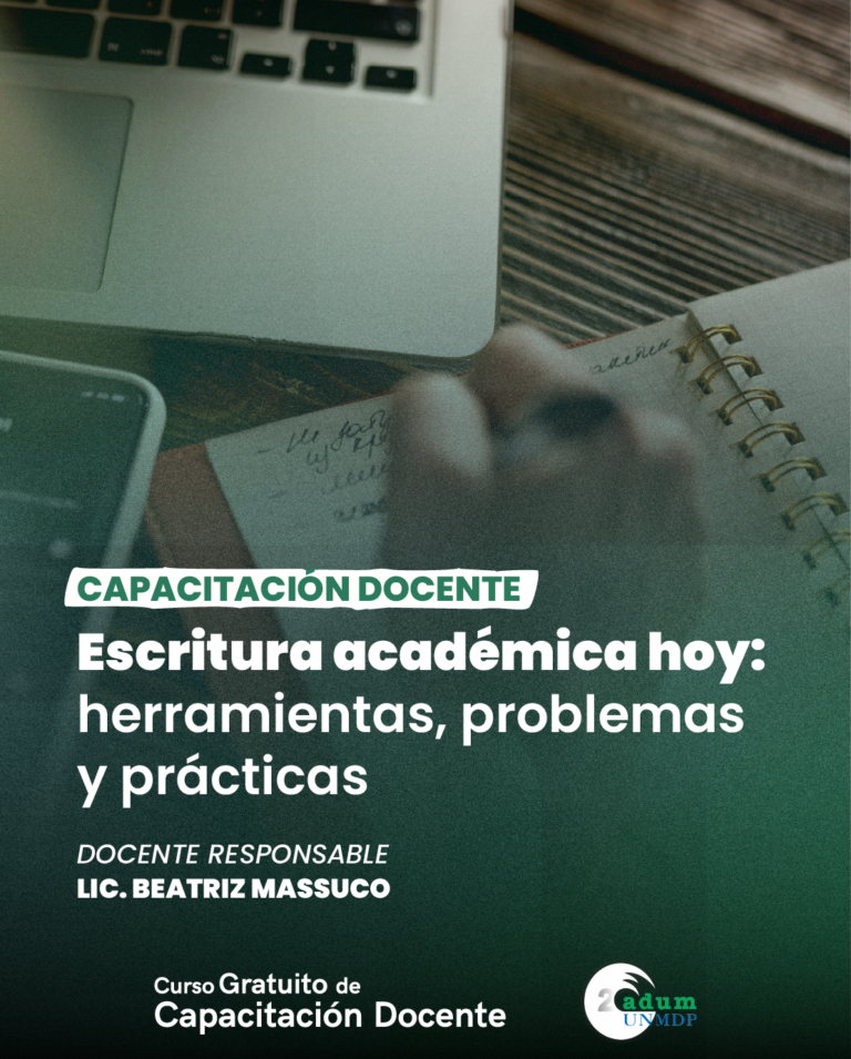 Nuevo curso gratuito de adum ”Escritura académica hoy: herramientas, problemas y prácticas”