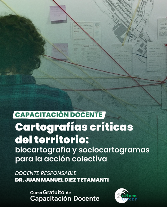 Nuevo curso gratuito de adum “Cartografías críticas del territorio”