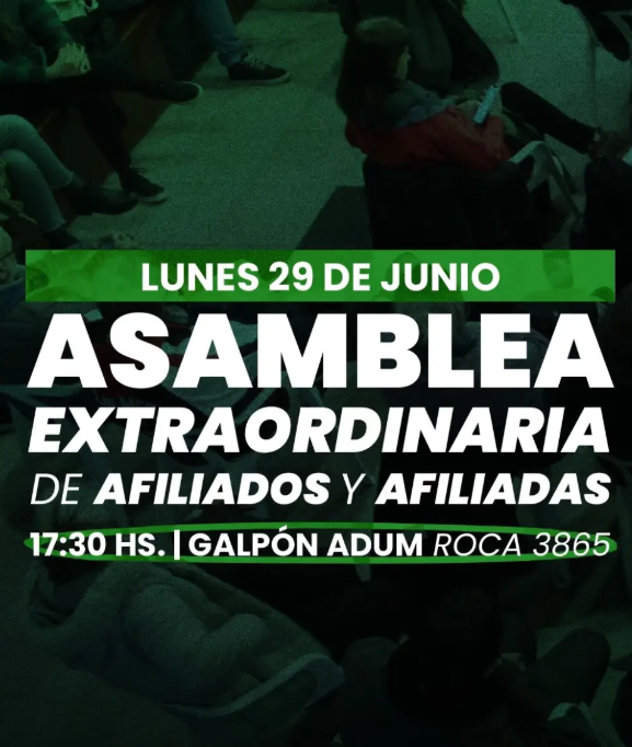 Asamblea Extraordinaria 29/06