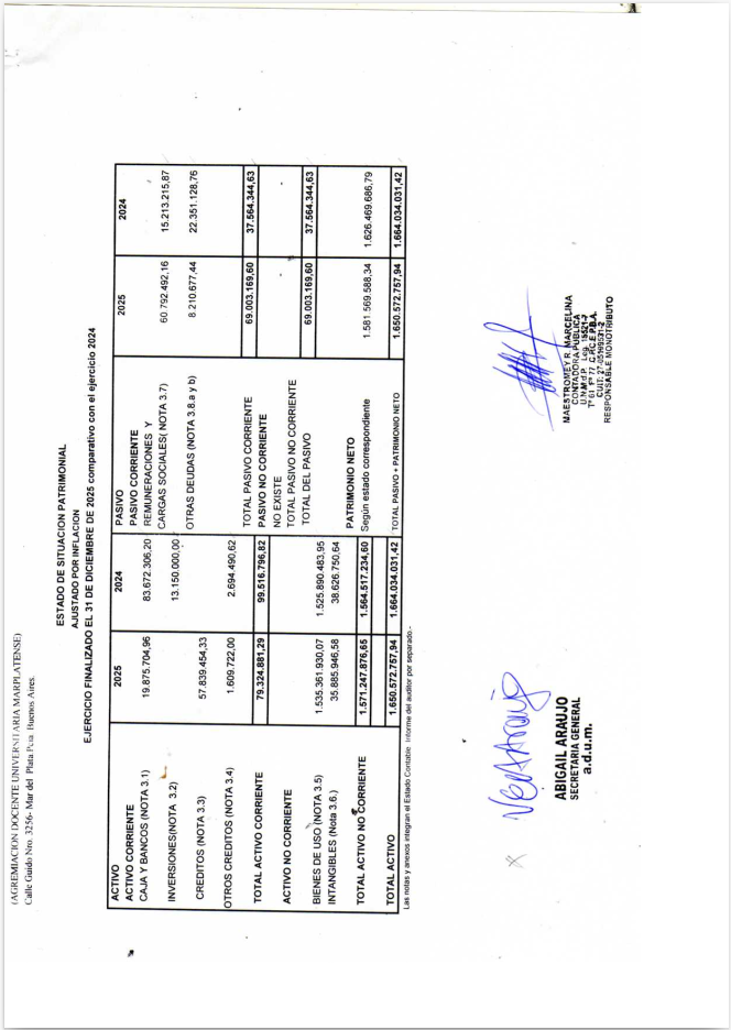 LUNES 6 DE JULIO – ASAMBLEA GENERAL ORDINARIA