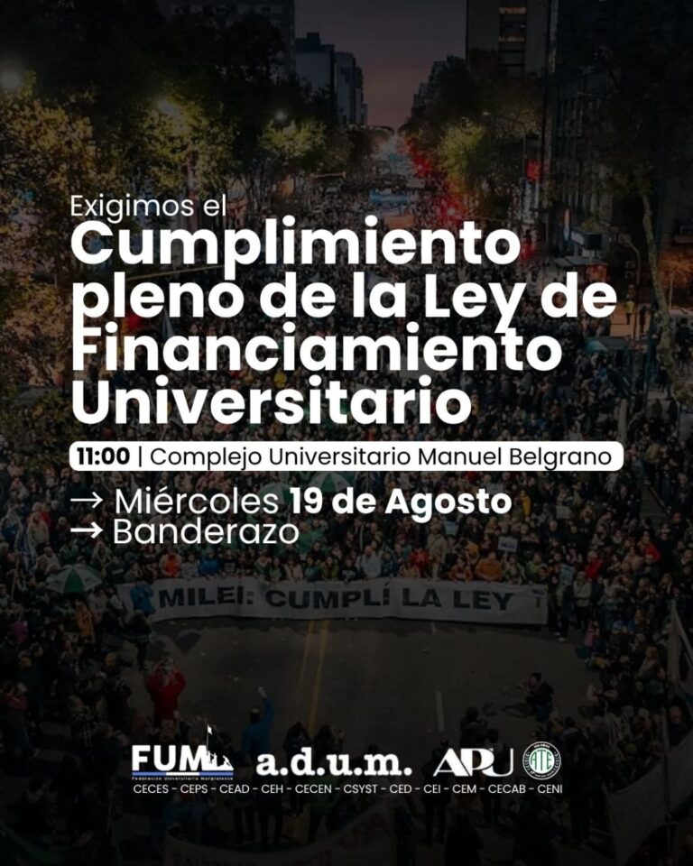 Banderazo por la Ley de Financiamiento Universitario