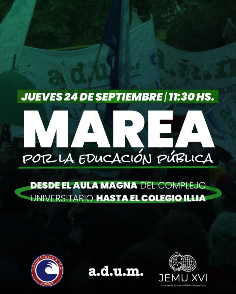 Marea por la educación pública y novedades judiciales 