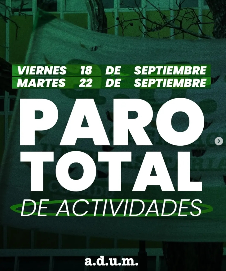 PARO MAÑANA Y EL MARTES
