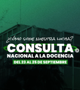 CONSULTA NACIONAL: medidas de fuerza