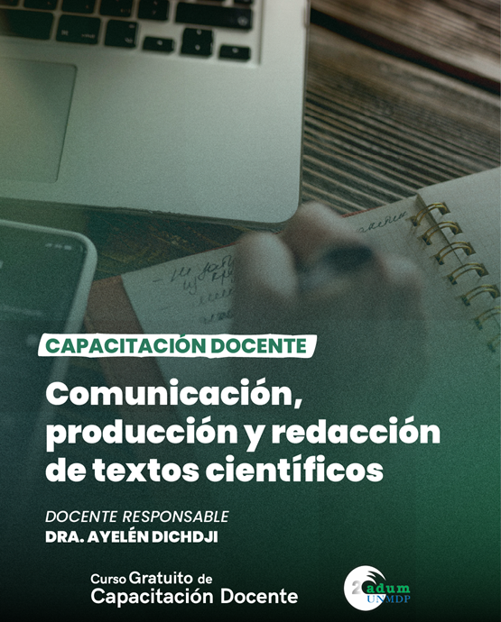 Nuevo curso de adum “Comunicación, Producción y Redacción de Textos Científicos”