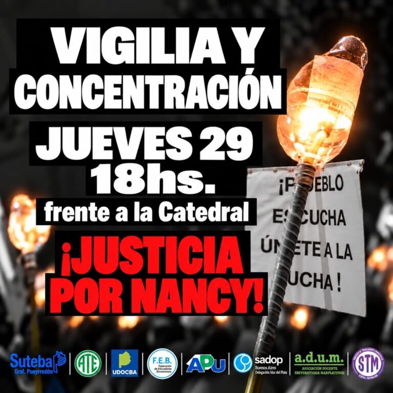 Justicia para Nancy Godoy: Concentración y vigilia